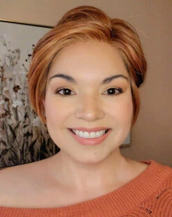 Billie Wig By Envy | Human Hair/Synthetic Blend -Wig Promotion Shop BilliebyEnvyLighterRed1Front