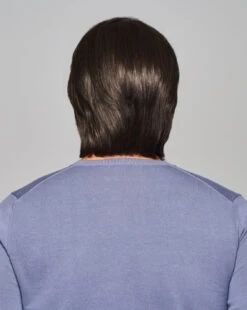 Sharp Men's Wig By HIM | Mono Top | Human Hair Blend -Wig Promotion Shop HIM Sharp Model2 OutoftheBox Side3
