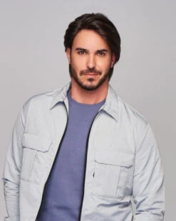 Sharp Men's Wig By HIM | Mono Top | Human Hair Blend -Wig Promotion Shop HIM Sharp Model2 Styled Front1