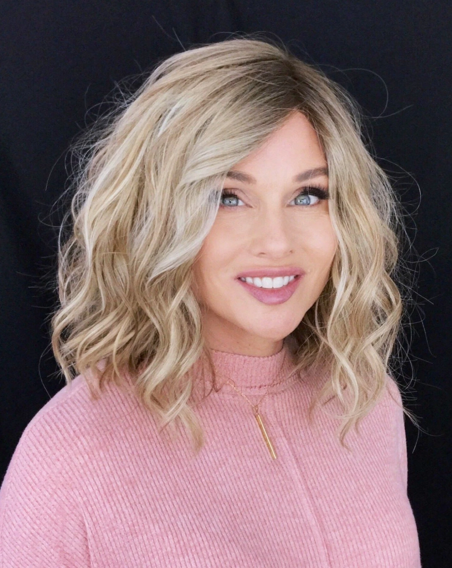 Emma Wig By Envy | Mono Part | Human Hair | Synthetic Blend 4 Emma Wig By Envy | Mono Part | Human Hair | Synthetic Blend - Image 2