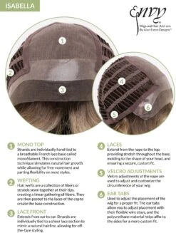 Isabella Wig By Envy | Mono Top | Human Hair | Synthetic Blend 38 Isabella Wig By Envy | Mono Top | Human Hair | Synthetic Blend -Wig Promotion Shop Isabella