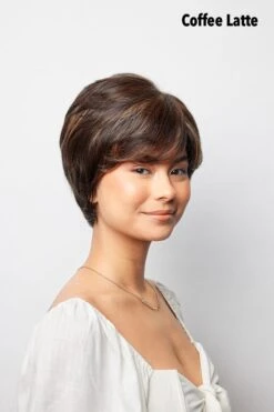 Pixie TP Mono Topper By Amore | Mono Top | Synthetic/Heat-Friendly Synthetic Blend 24 Pixie TP Mono Topper By Amore | Mono Top | Synthetic/Heat-Friendly Synthetic Blend -Wig Promotion Shop PixieTPMono CoffeeLatte2