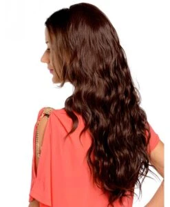 Beach Wave Long Brown Half Wigs 7 Beach Wave Long Brown Half Wigs -Wig Promotion Shop beach wave long brown half wigs 1 1
