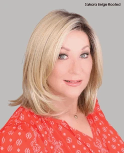 Melody Wig By Ellen Wille | Heat-Friendly Synthetic -Wig Promotion Shop cMelodySaharabeigeRfront