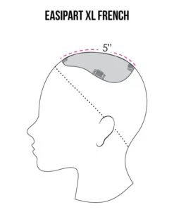 EasiPart XL Topper French 18" | Remy Human Hair -Wig Promotion Shop easiPart French XL coverage