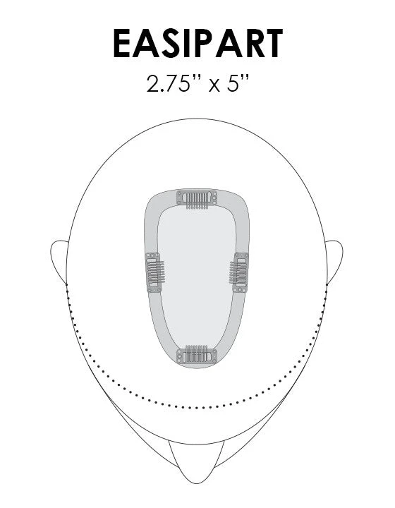 EasiPart Topper French 12" | Remy Human Hair | Renau Exclusive 7 EasiPart Topper French 12" | Remy Human Hair | Renau Exclusive - Image 5