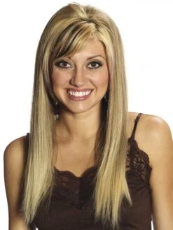 Long Straight Human Hair Blonde 3/4 Cap Wig 9 Long Straight Human Hair Blonde 3/4 Cap Wig -Wig Promotion Shop long straight human hair blonde 3 4 cap wig 1 1