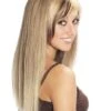 Long Straight Human Hair Blonde 3/4 Cap Wig -Wig Promotion Shop long straight human hair blonde 3 4 cap wig