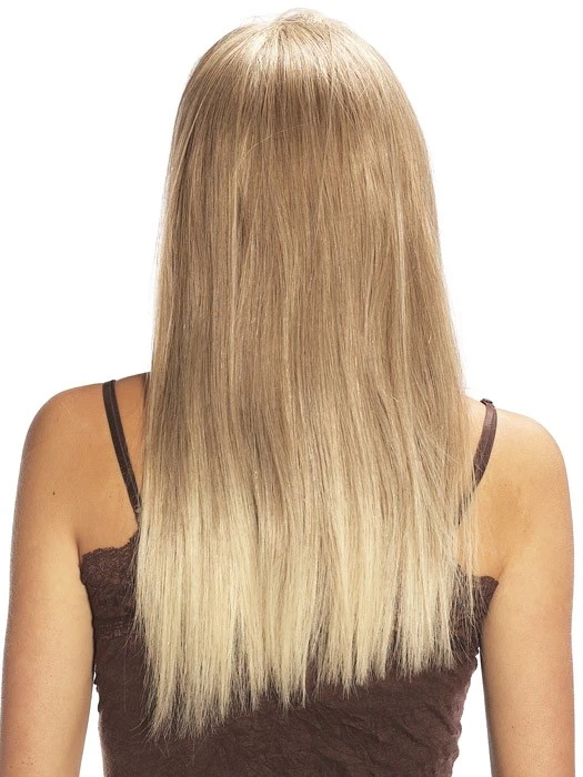 Long Straight Human Hair Blonde 3/4 Cap Wig 7 Long Straight Human Hair Blonde 3/4 Cap Wig - Image 5