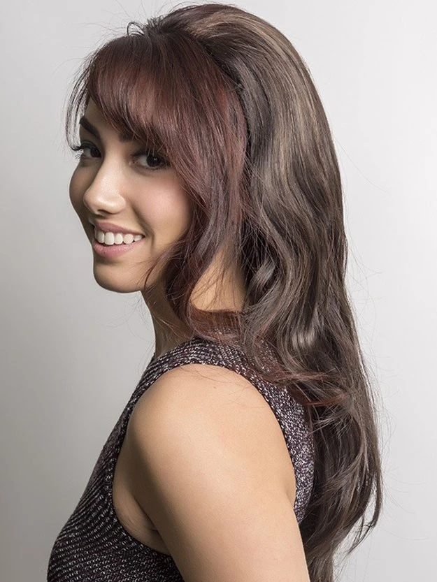 Long Synthetic Hair 3/4 Cap Fall Wigs 3 Long Synthetic Hair 3/4 Cap Fall Wigs