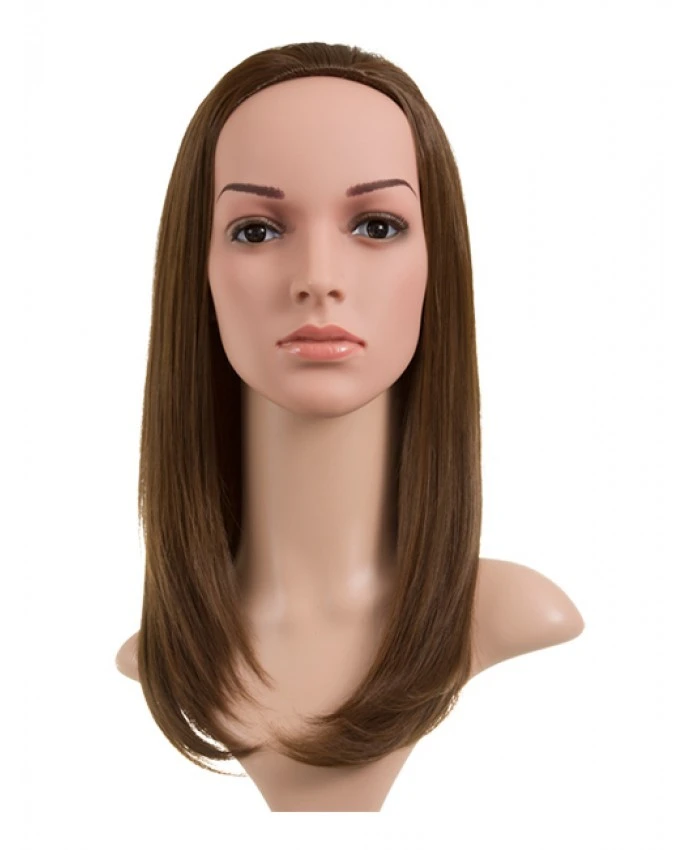 Medium Length Straight Half Head Synthetic Wig 3 Medium Length Straight Half Head Synthetic Wig