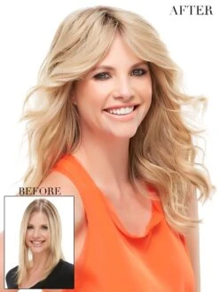 Wavy Blonde 100% Human Hair Mono Hair Pieces -Wig Promotion Shop npa1504007 1 1