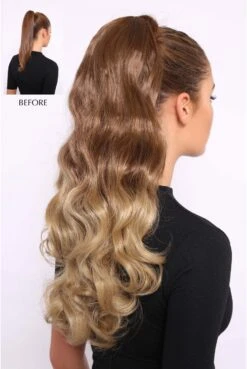 Ombre Wavy Luxe 24inch Curly Ponytail
