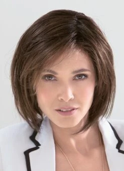 Straight Brown 100% Human Hair Mono Hair Pieces