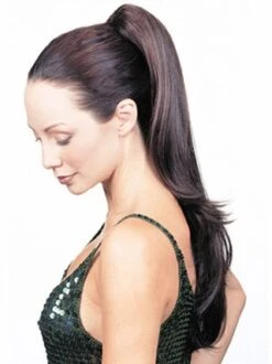 Straight Auburn 100% Human Hair Claw Clip Ponytails