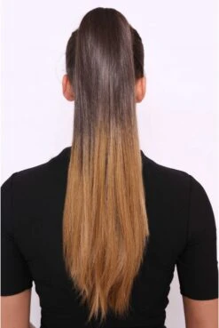Straight Ombre Ponytail 20inch Syntheitc Hair 12 Straight Ombre Ponytail 20inch Syntheitc Hair -Wig Promotion Shop straight ombre ponytail 20inch syntheitc hair 2