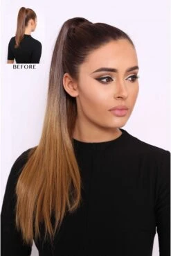Straight Ombre Ponytail 20inch Syntheitc Hair