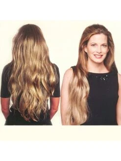 Synthetic Hair 3/4 Hairpiece Topper Wig