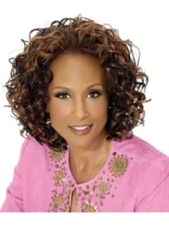 Women's Chin-length Synthetic Hair Half Wig